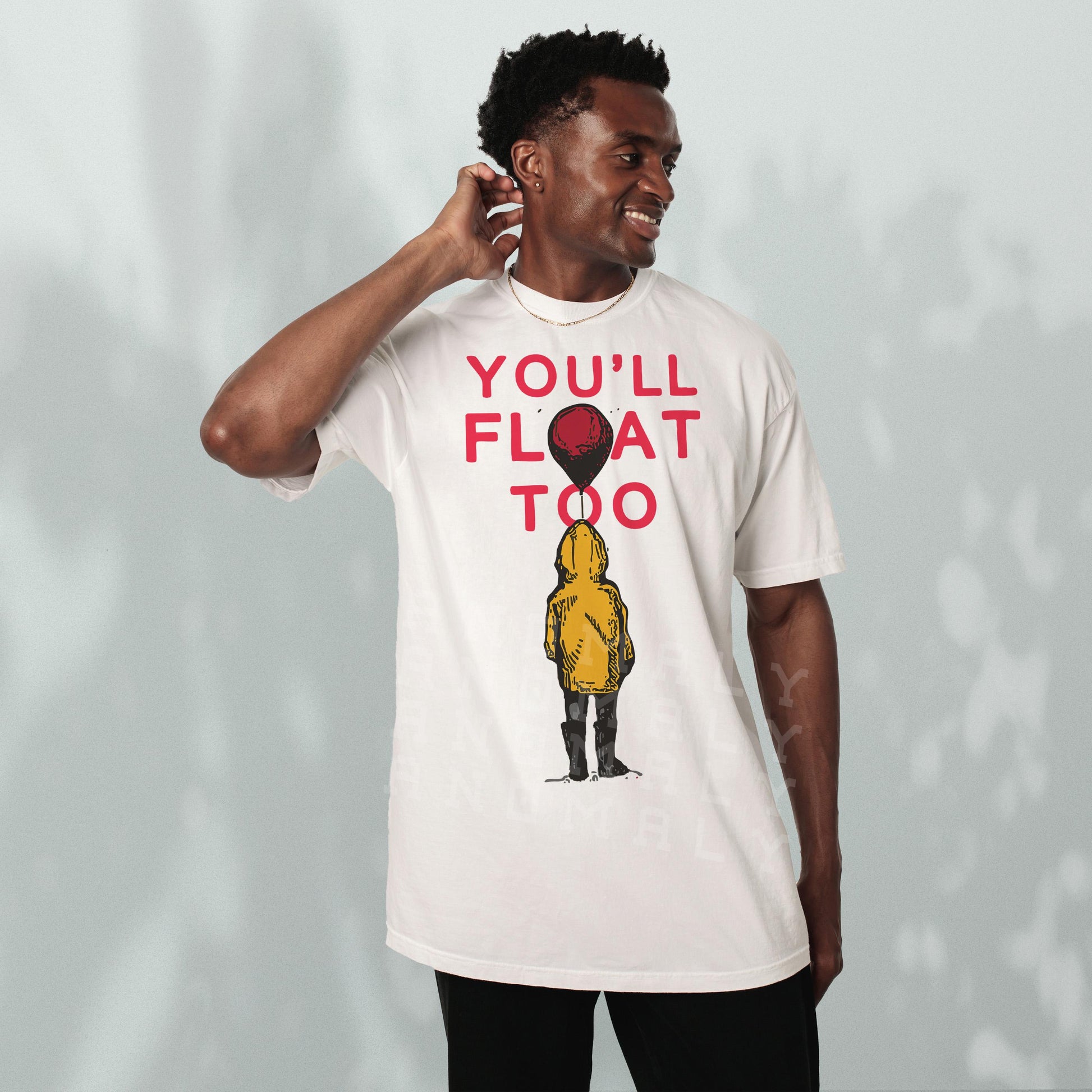 You’ll Float Too Graphic T-Shirt – Georgie Balloon Horror Fan Tee
