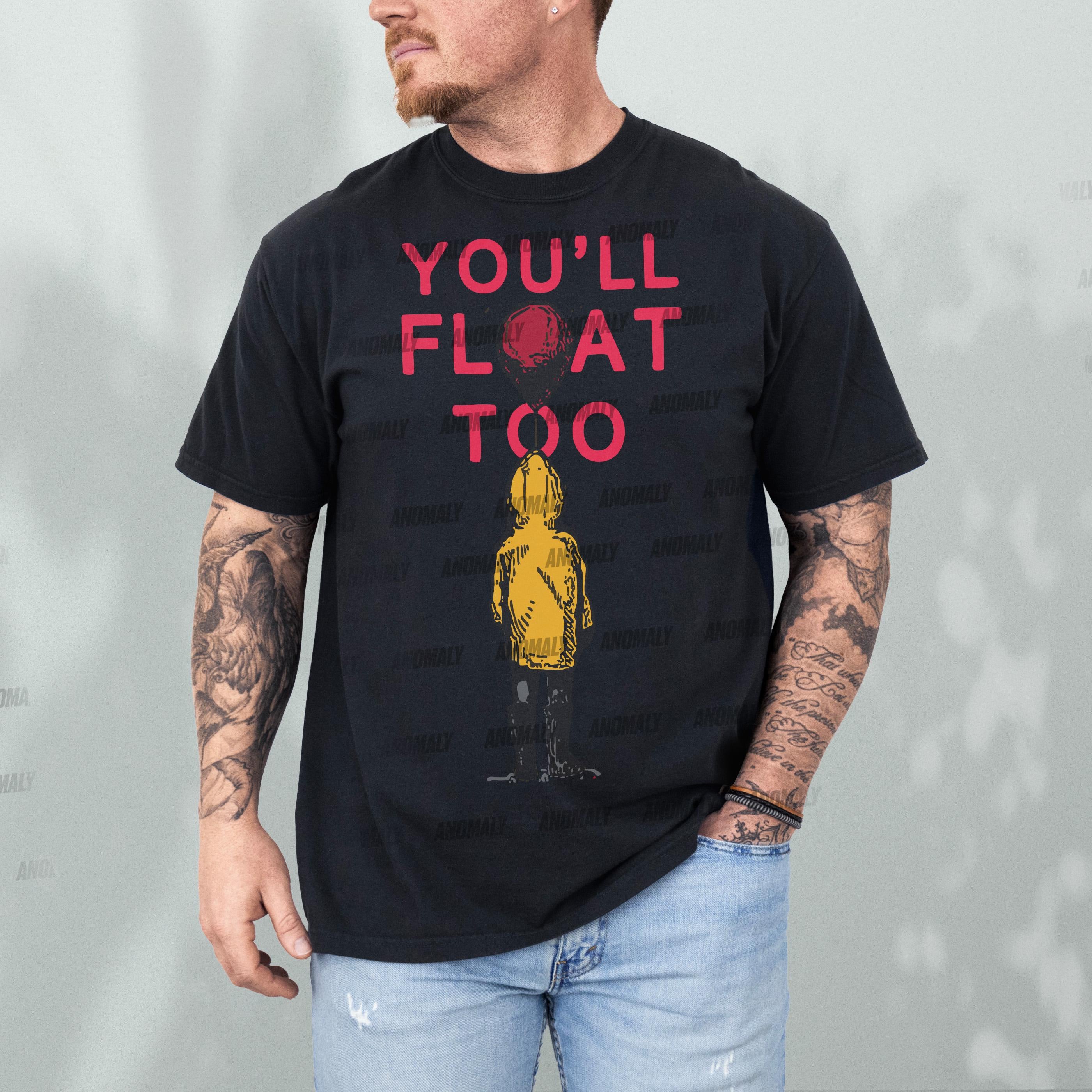 You’ll Float Too Graphic T-Shirt – Georgie Balloon Horror Fan Tee