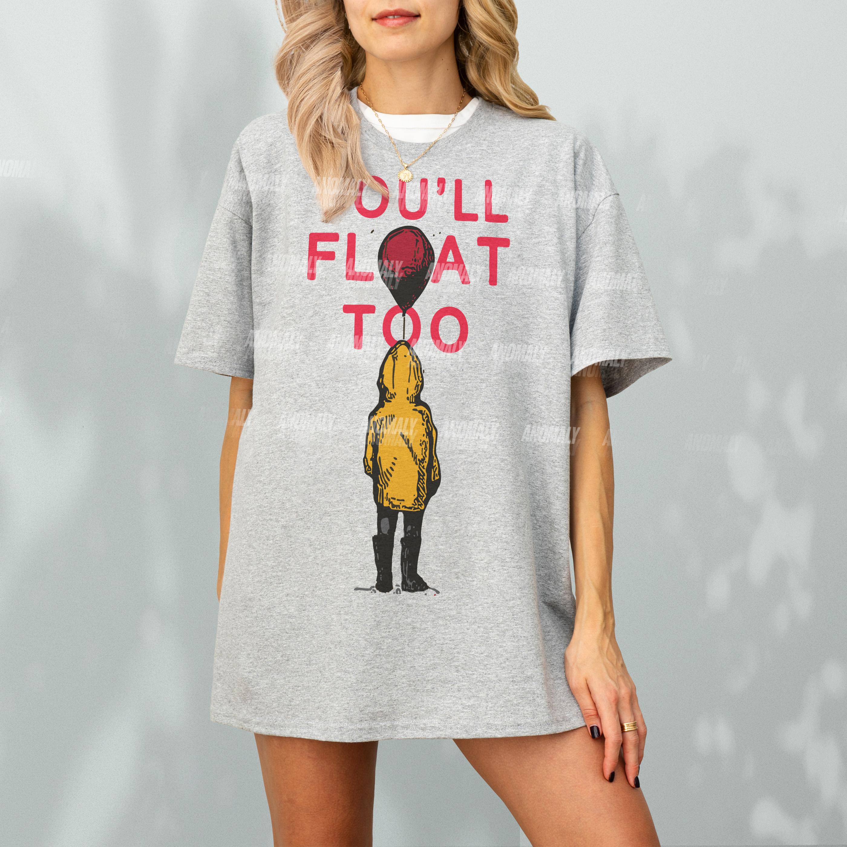 You’ll Float Too Graphic T-Shirt – Georgie Balloon Horror Fan Tee