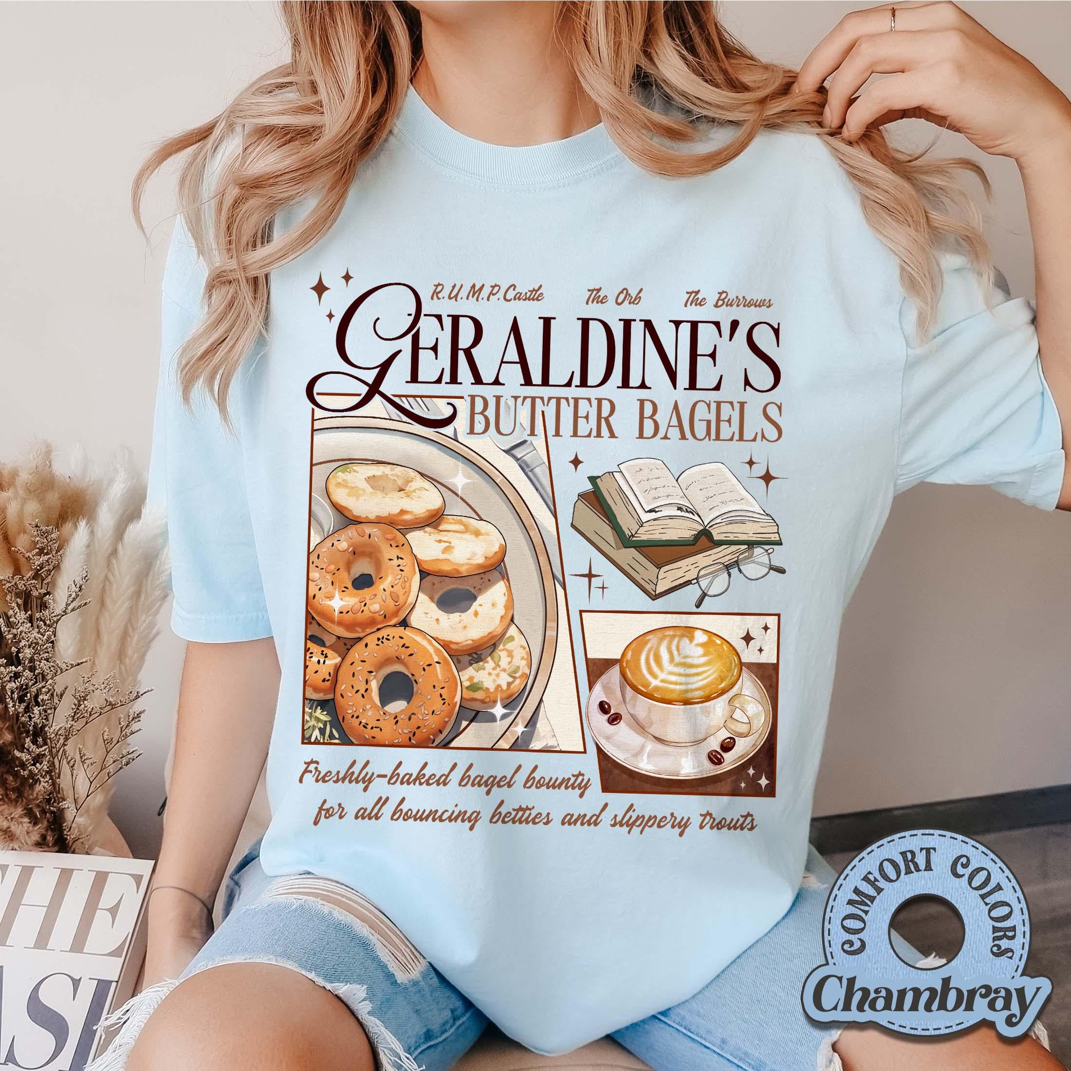 Geraldines Buttery Bagels Shirt – Zodiac Academy–Inspired Fan Tee, Almighty Sovereign Society & Lance Orion Parody Top