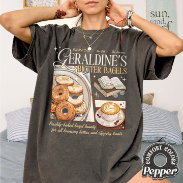 Geraldines Buttery Bagels Shirt – Zodiac Academy–Inspired Fan Tee, Almighty Sovereign Society & Lance Orion Parody Top
