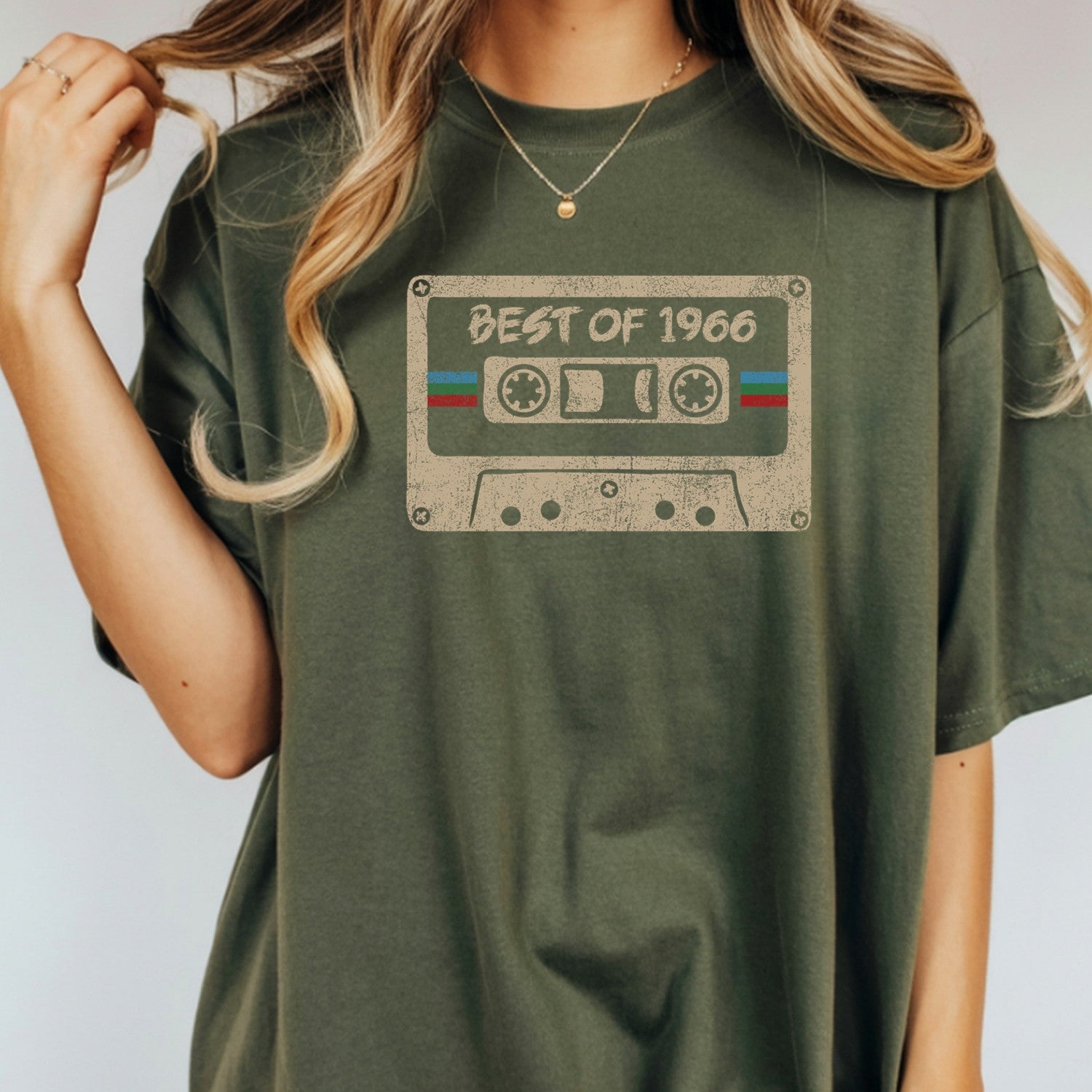 Best Of 1966 Birthday T-Shirt - Vintage Retro Cassette Graphic Tee 