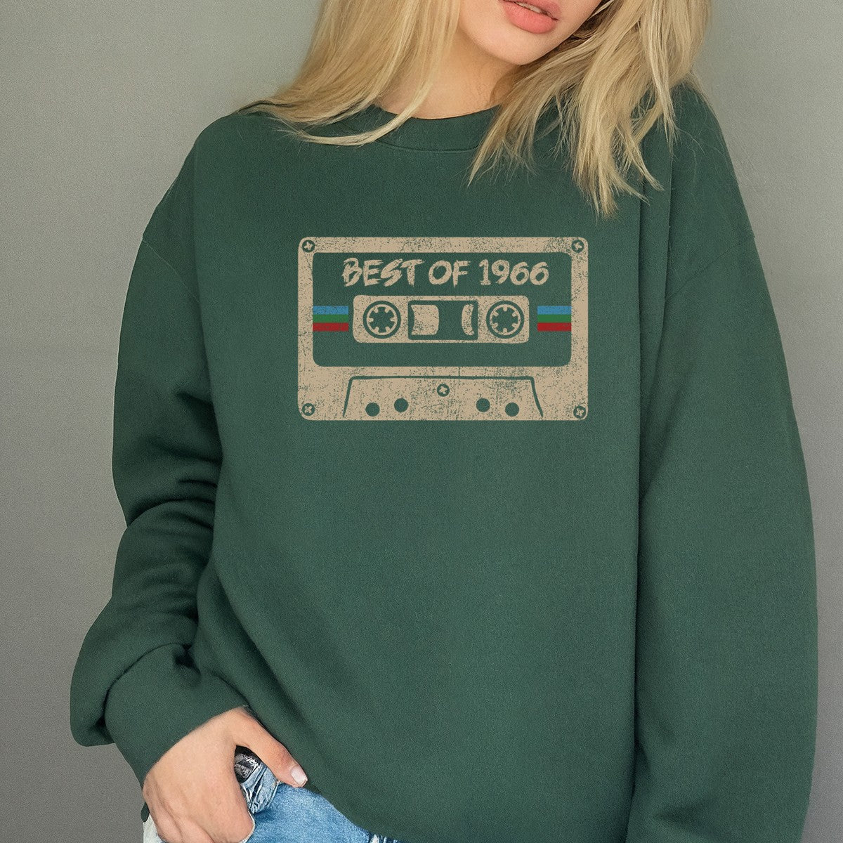 Best Of 1966 Birthday T-Shirt - Vintage Retro Cassette Graphic Tee 