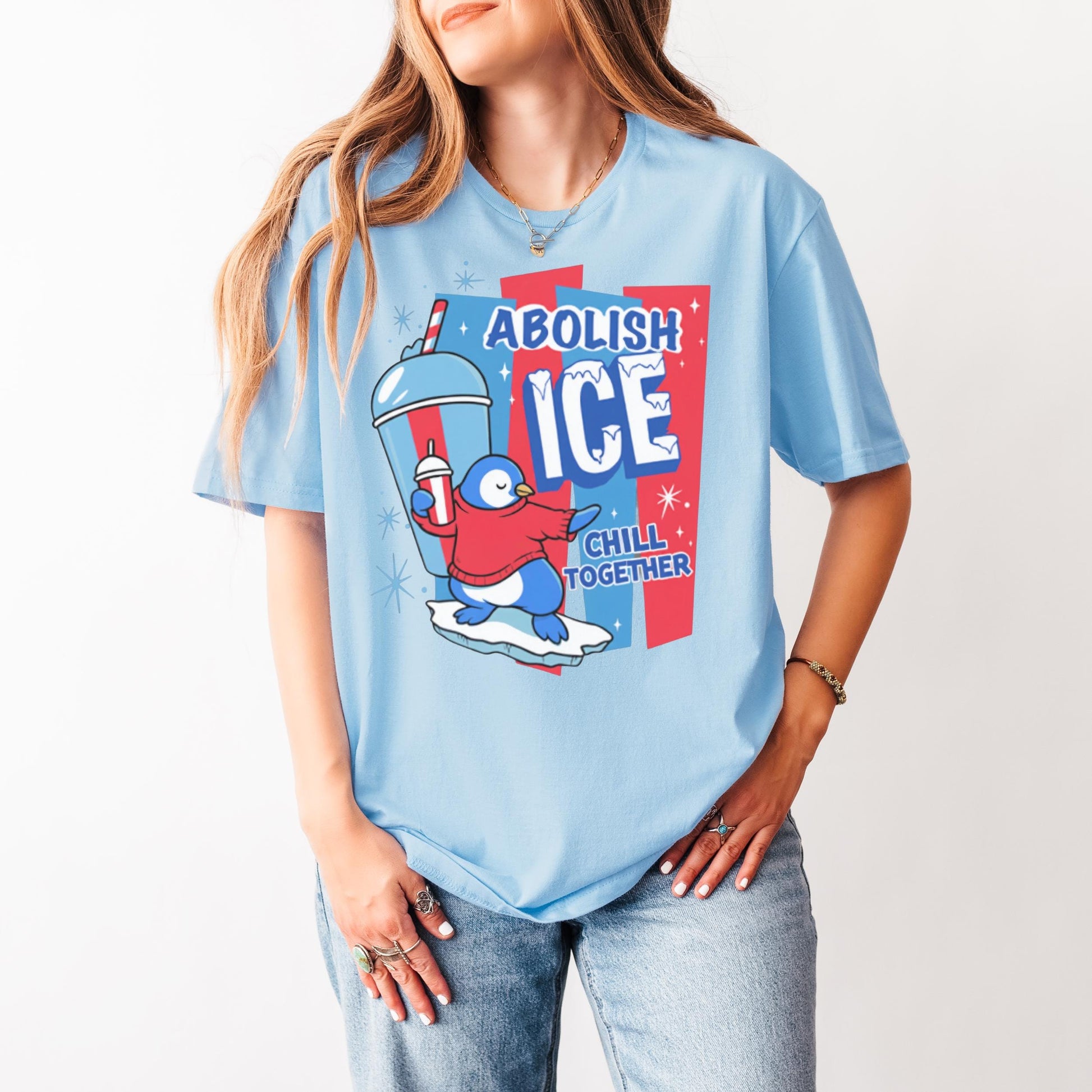 Abolish ICE Activist Sweatshirt – No Human Is Illegal Human Rights Graphic – Immigration Justice Apparel