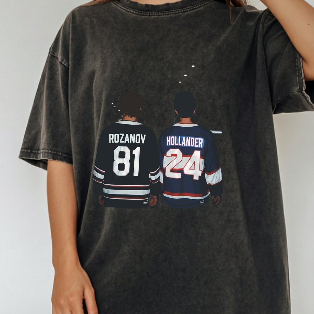 Hockey Romance Inspired Shirt – Hollander & Rozanov Vintage Style Fan Graphic Tee Unisex