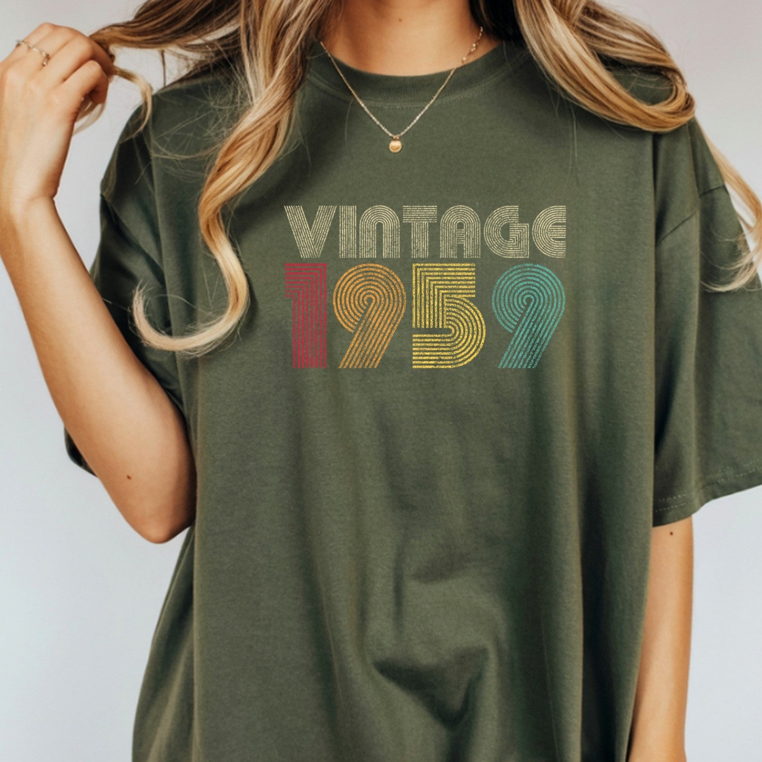 Vintage 1959 T-Shirt – Retro 1980 Birthday Shirt, Classic 80s Style Gift Tee 