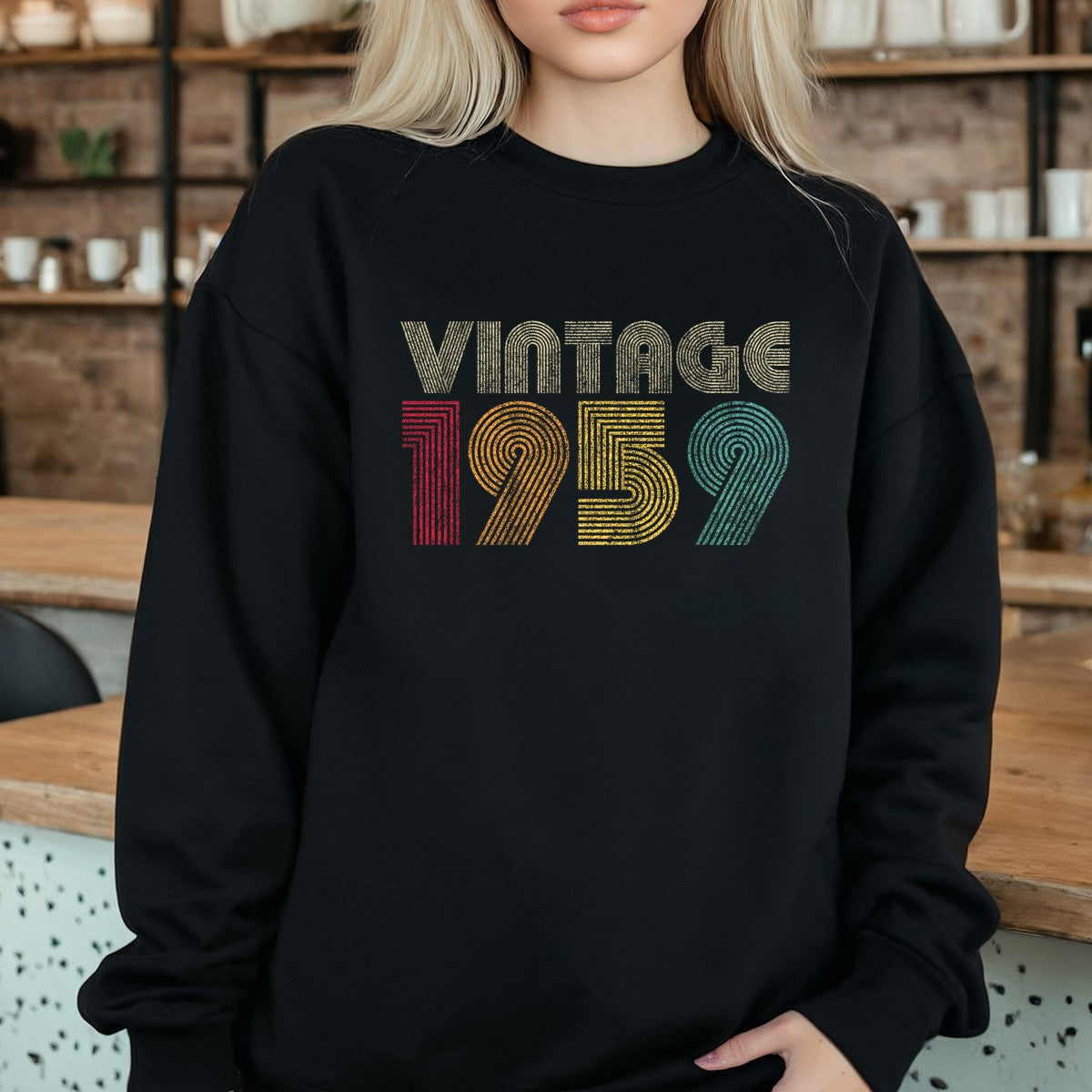 Vintage 1959 T-Shirt – Retro 1980 Birthday Shirt, Classic 80s Style Gift Tee 