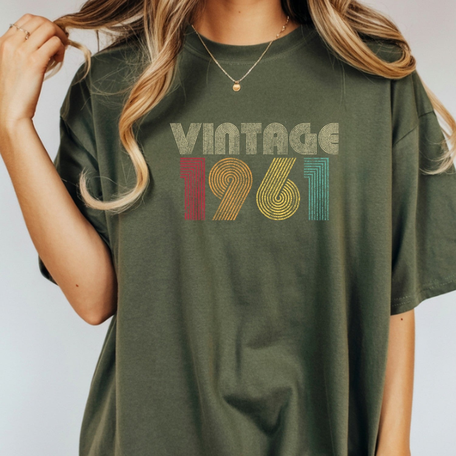 Vintage 1961 T-Shirt – Retro 1980 Birthday Shirt, Classic 80s Style Gift Tee 