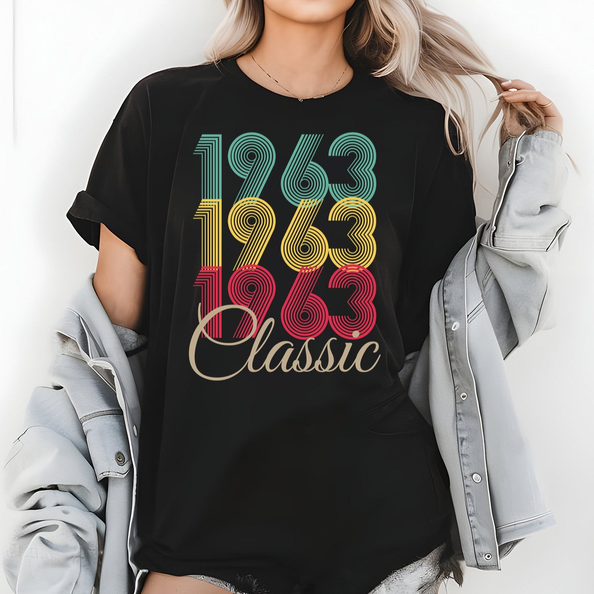 Vintage 1963 Classic T-Shirt – Retro Birthday Shirt, Vintage 1959 Gift for Men and Women 