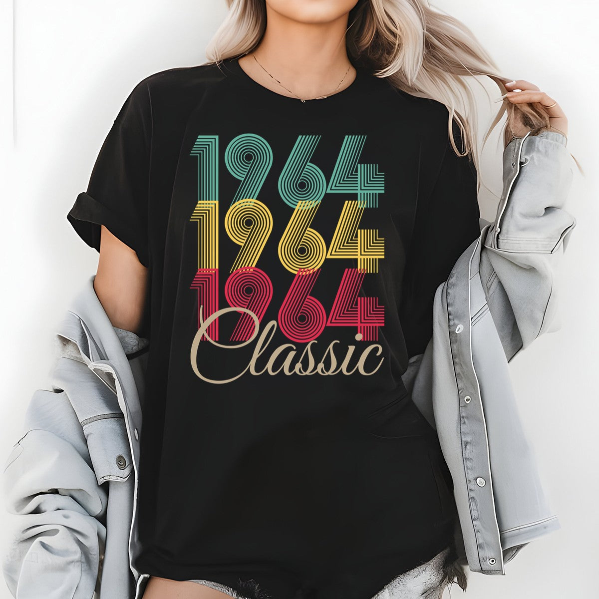Vintage 1964 Classic T-Shirt – Retro Birthday Shirt, Vintage 1959 Gift for Men and Women 