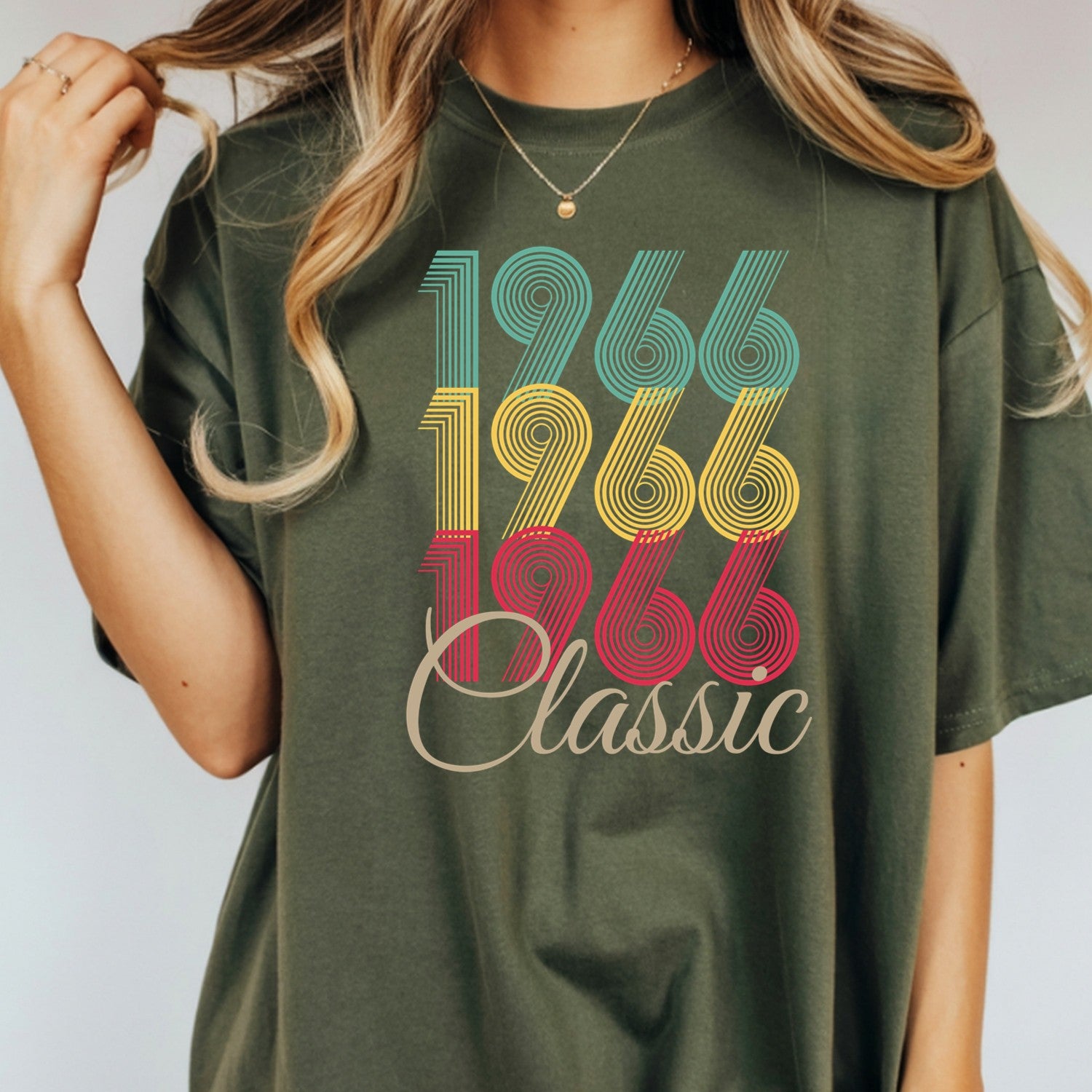 Vintage 1966 Classic T-Shirt – Retro Birthday Shirt, Vintage 1959 Gift for Men and Women 