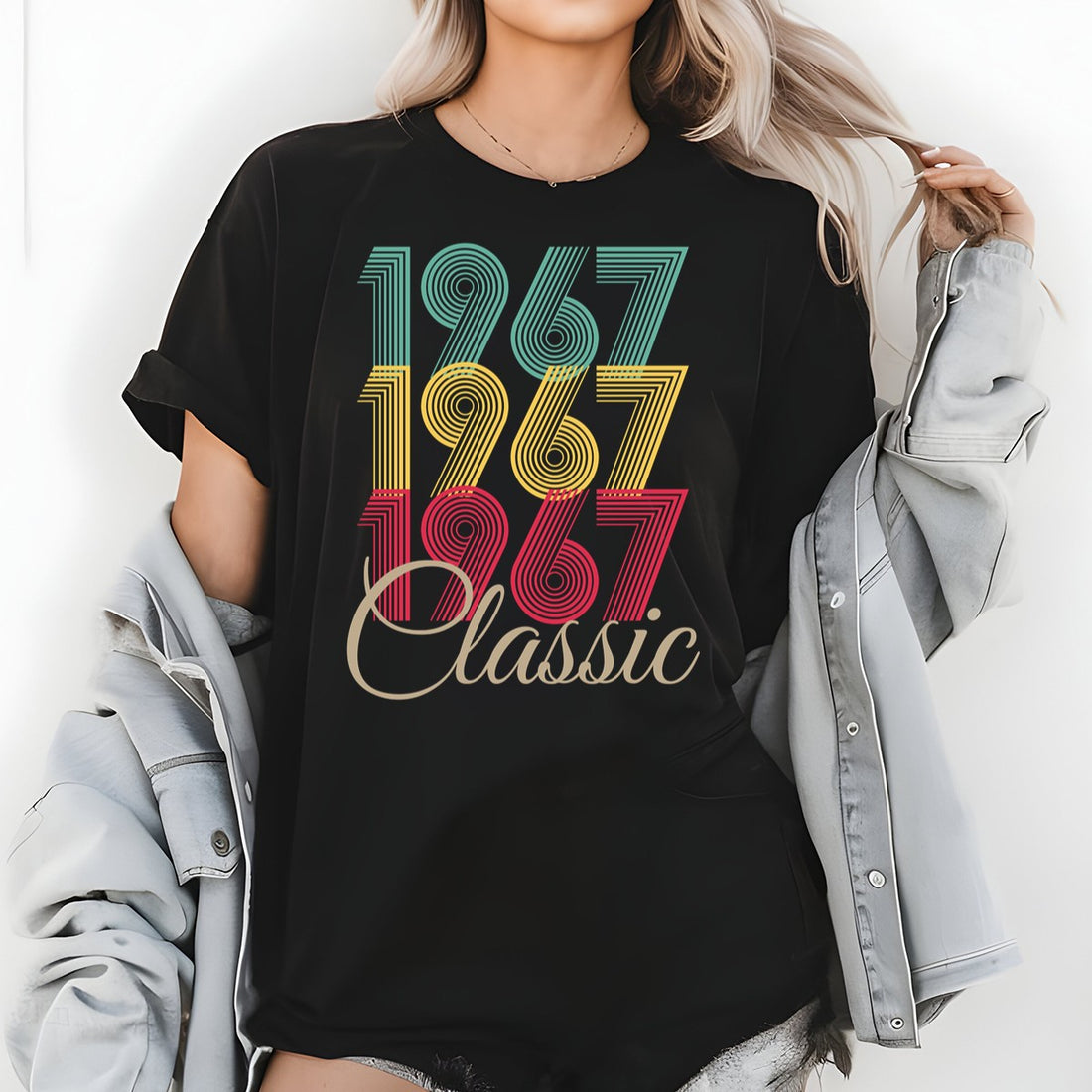 Vintage 1967 Classic T-Shirt – Retro Birthday Shirt, Vintage 1959 Gift for Men and Women 