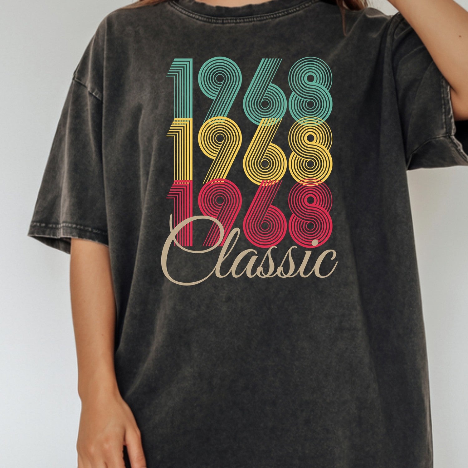 Vintage 1968 Classic T-Shirt – Retro Birthday Shirt, Vintage 1959 Gift for Men and Women 