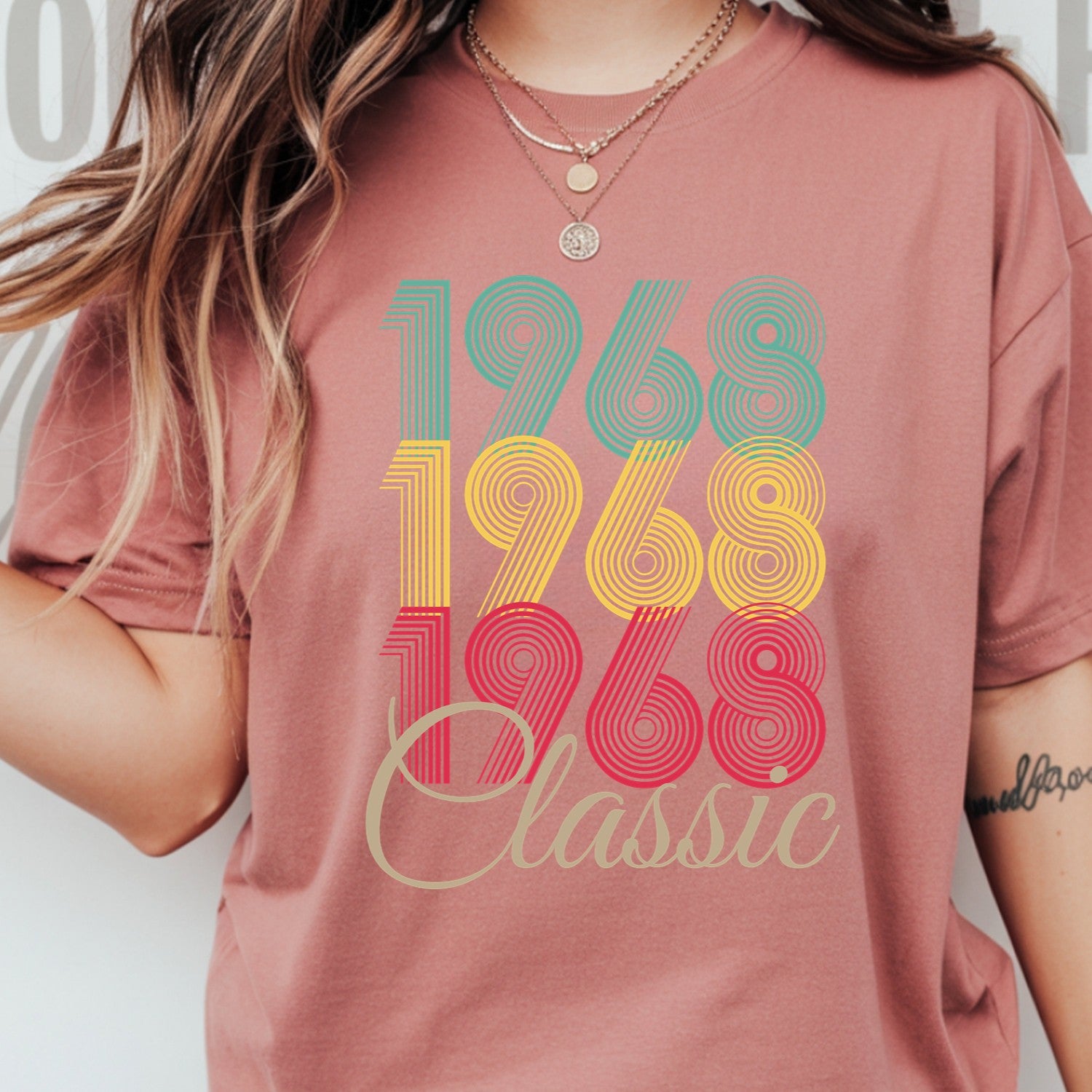 Vintage 1968 Classic T-Shirt – Retro Birthday Shirt, Vintage 1959 Gift for Men and Women 