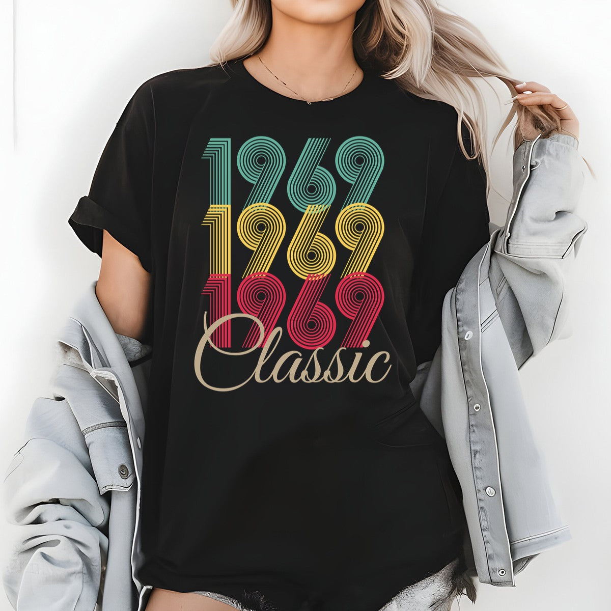 Vintage 1969 Classic T-Shirt – Retro Birthday Shirt, Vintage 1959 Gift for Men and Women 