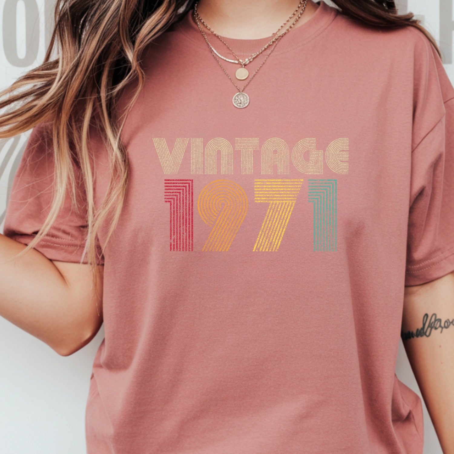 Vintage 1971 T-Shirt – Retro 1980 Birthday Shirt, Classic 80s Style Gift Tee 