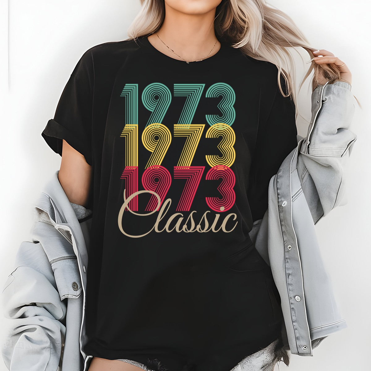 Vintage 1973 Classic T-Shirt – Retro Birthday Shirt, Vintage 1959 Gift for Men and Women 