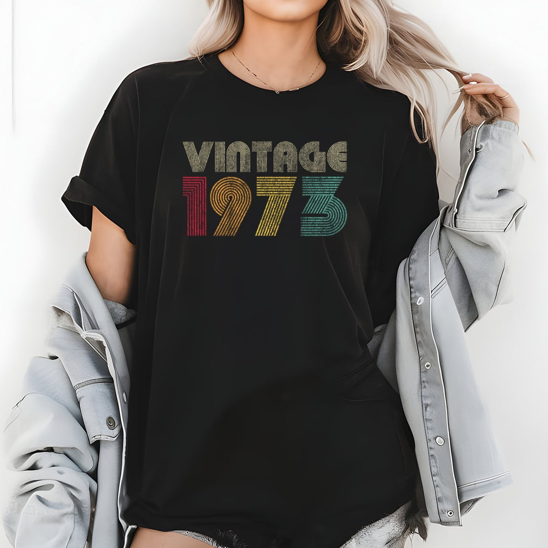 Vintage 1973 T-Shirt – Retro 1980 Birthday Shirt, Classic 80s Style Gift Tee 