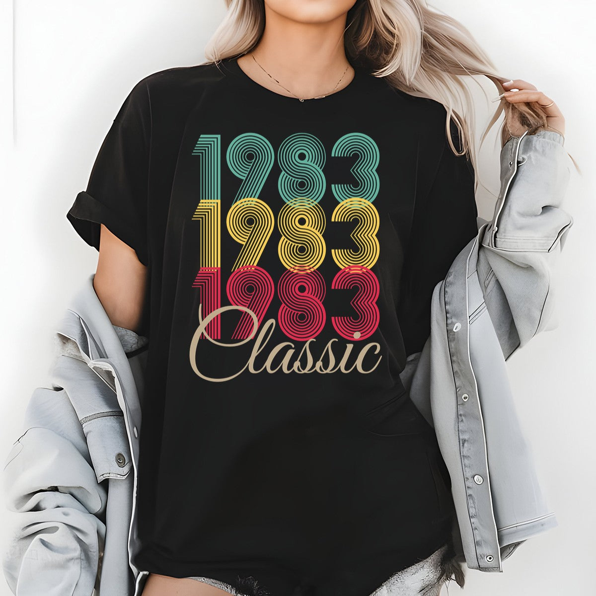 Vintage 1983 Classic T-Shirt – Retro Birthday Shirt, Vintage 1959 Gift for Men and Women 