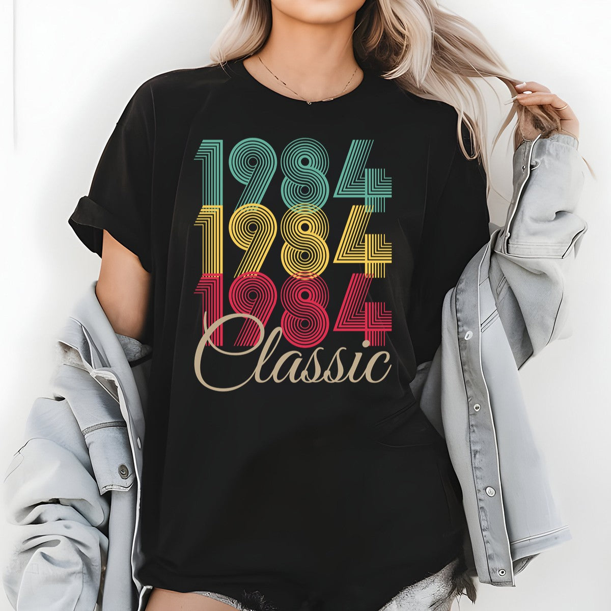 Vintage 1984 Classic T-Shirt – Retro Birthday Shirt, Vintage 1959 Gift for Men and Women 