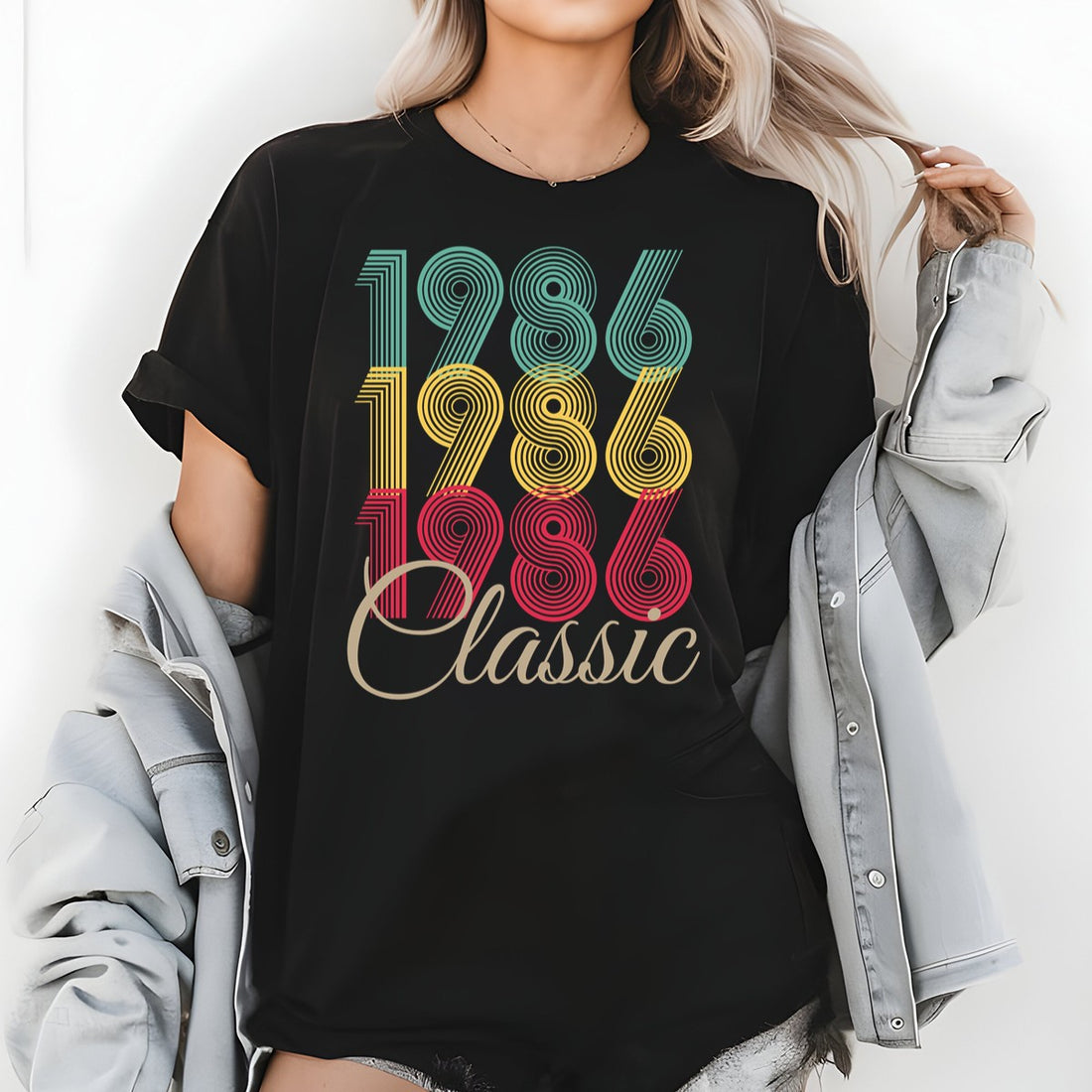 Vintage 1986 Classic T-Shirt – Retro Birthday Shirt, Vintage 1959 Gift for Men and Women 