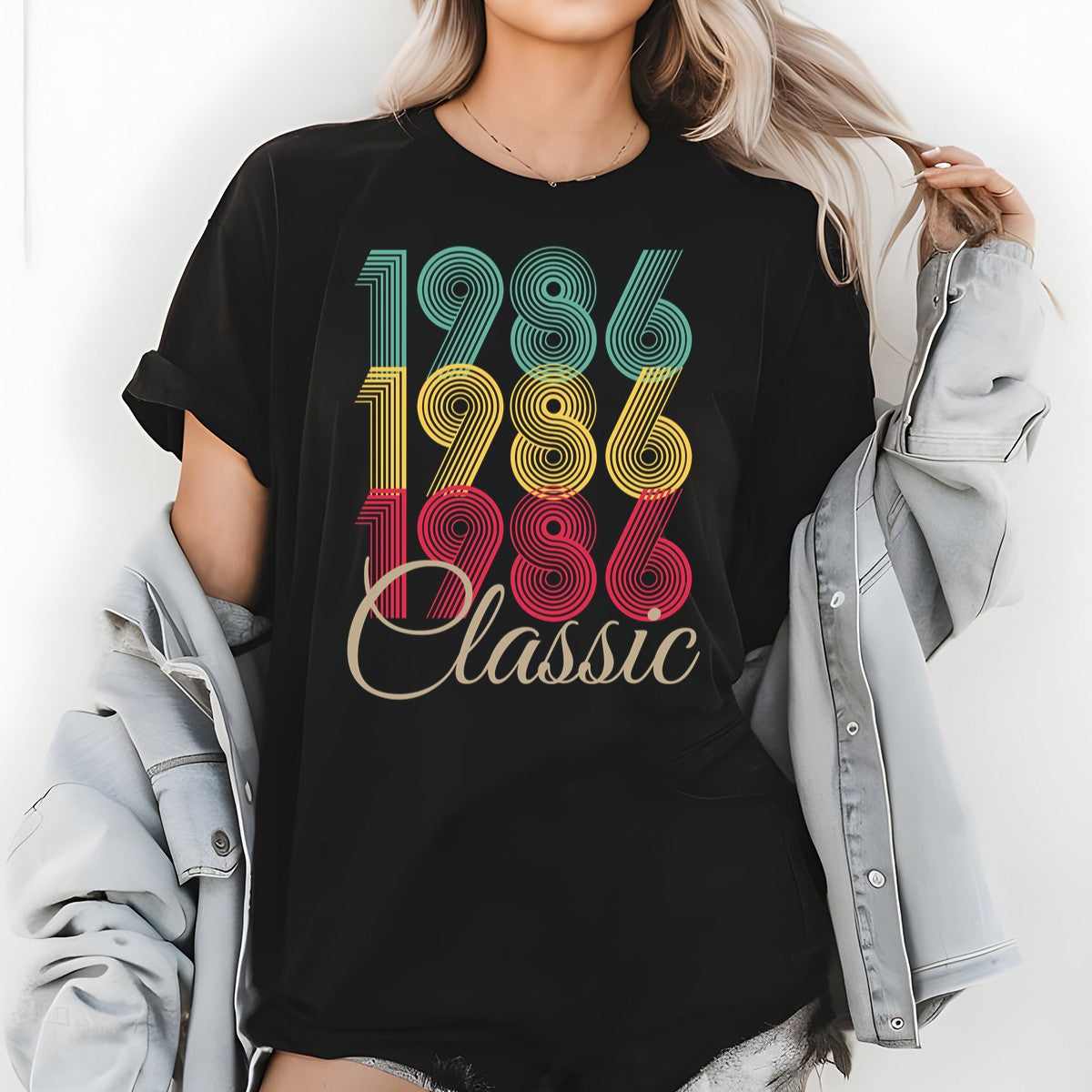 Vintage 1986 Classic T-Shirt – Retro Birthday Shirt, Vintage 1959 Gift for Men and Women 