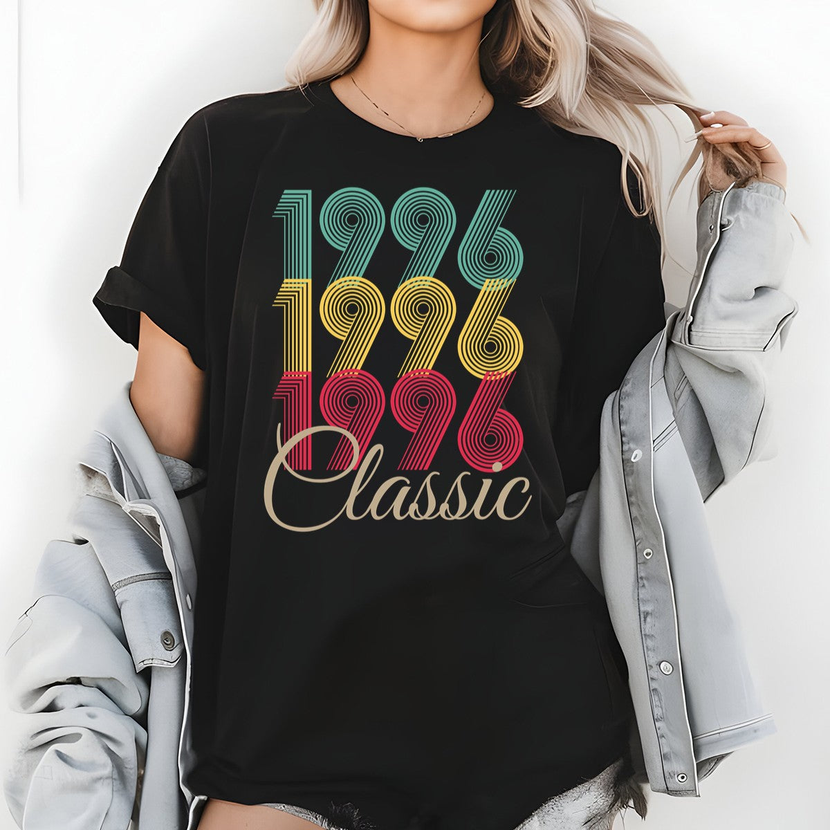Vintage 1996 Classic T-Shirt – Retro Birthday Shirt, Vintage 1959 Gift for Men and Women 